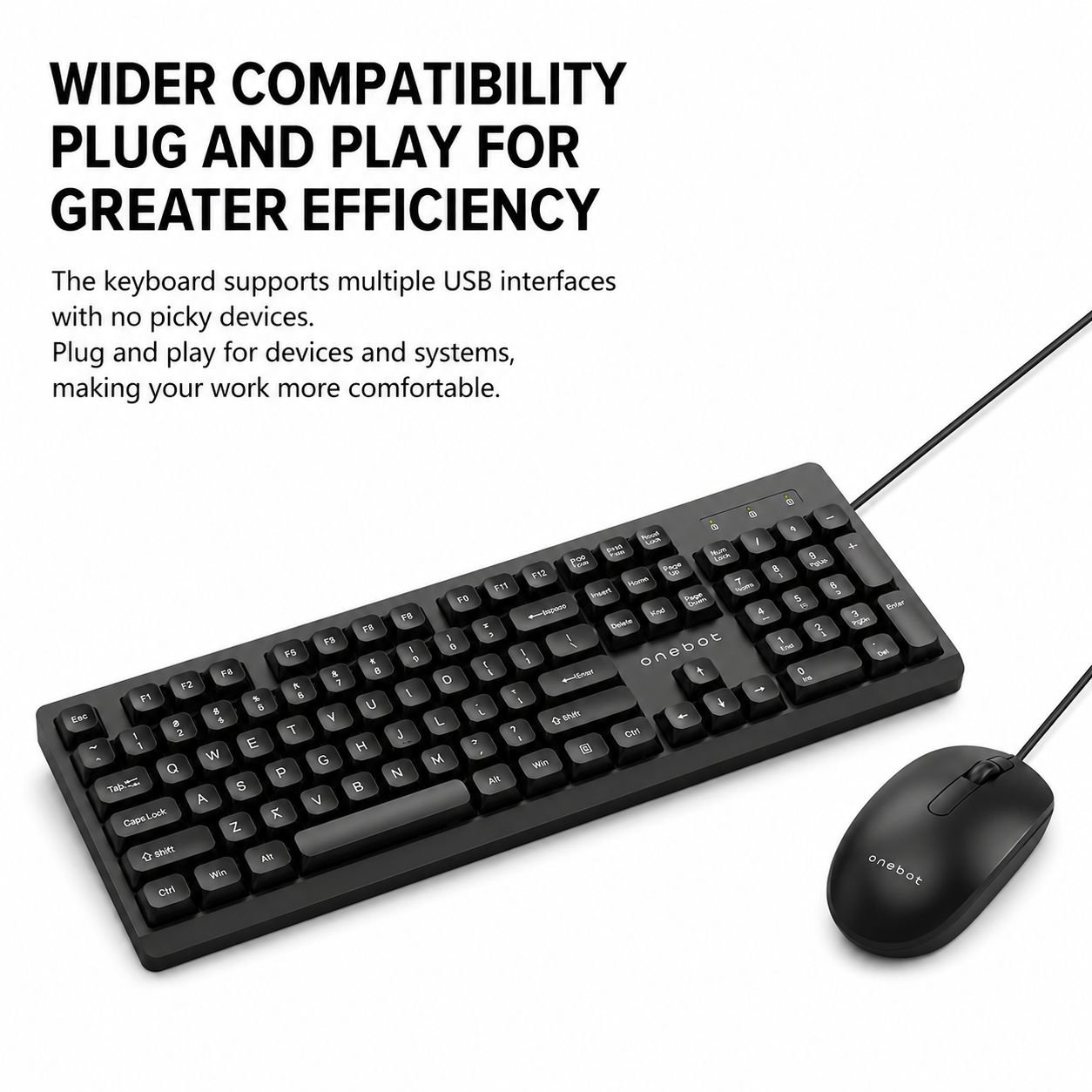 USB Wired Keyboard & Mouse Combo image 3