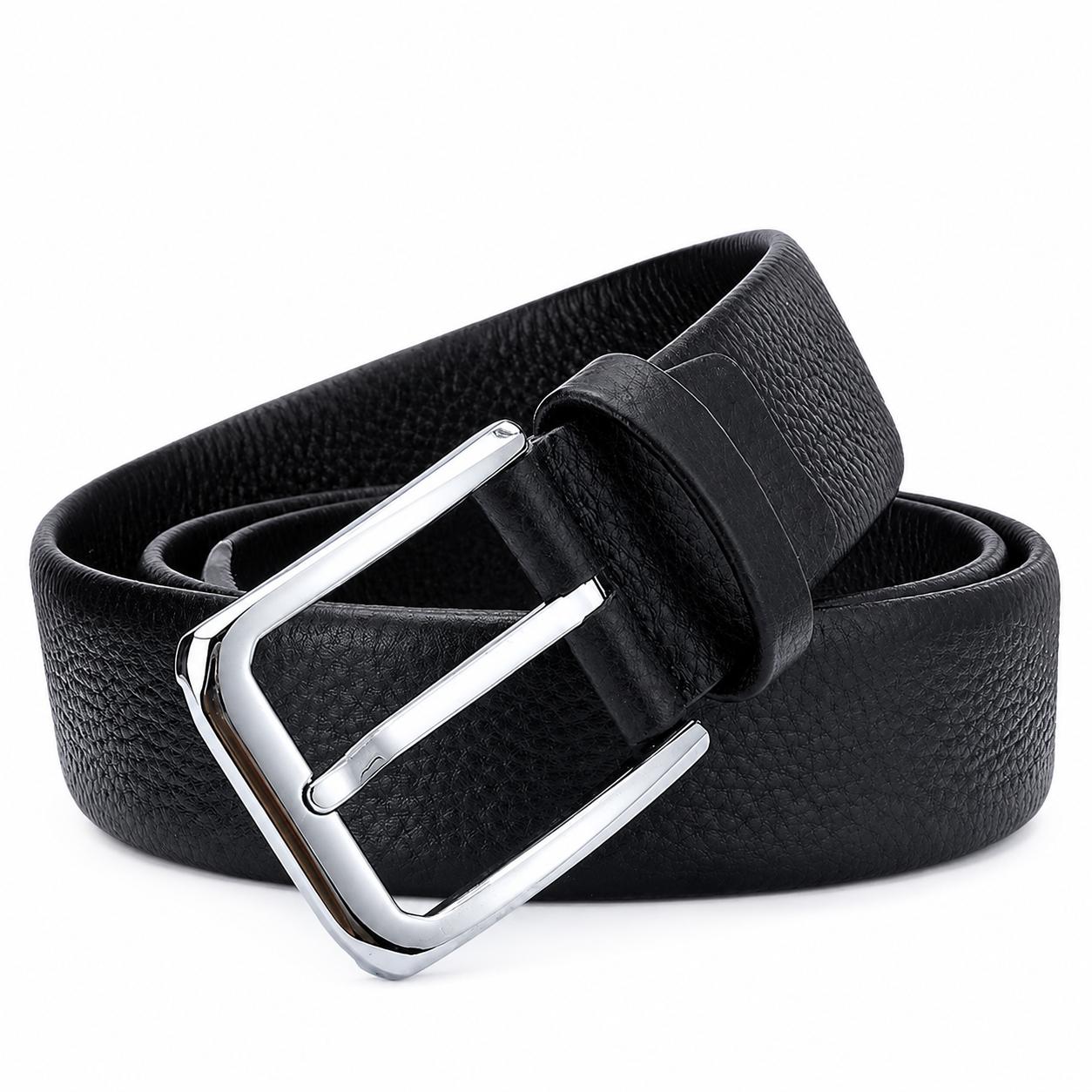 Men’s Classic Leather Belt – 110CM image 3