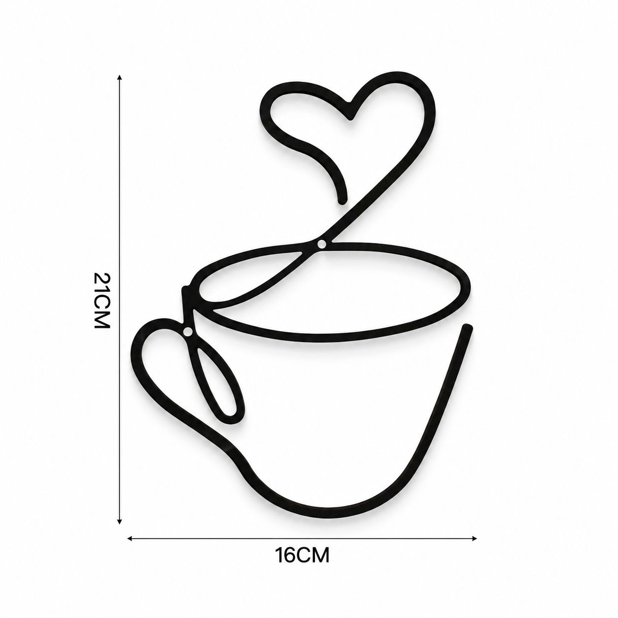 Modern Coffee Cup Wall Decor image 2