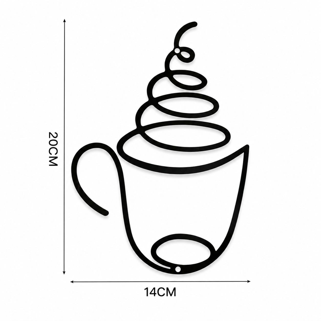 Modern Coffee Cup Wall Decor image 4