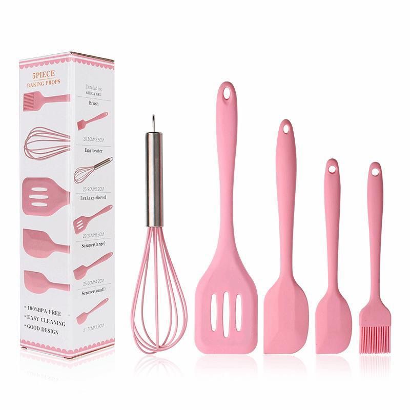 5 Piece Silicone Kitchen Utensil Set image 2