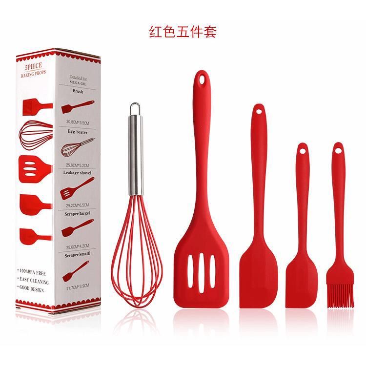 5 Piece Silicone Kitchen Utensil Set image 3
