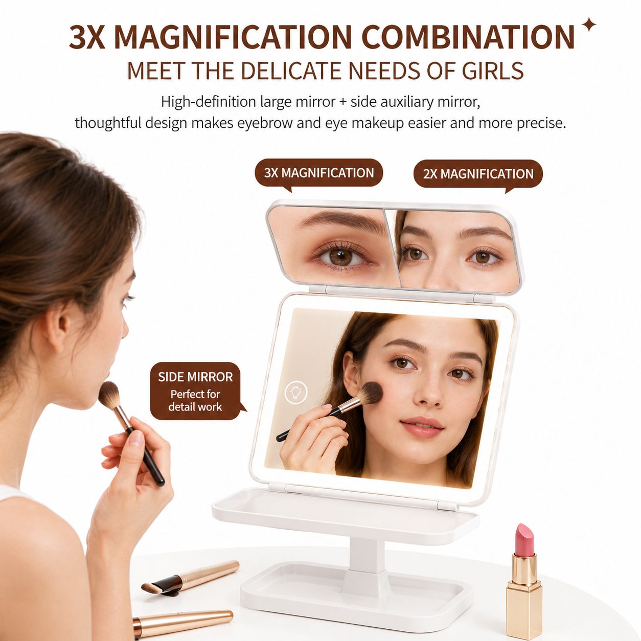 LED Makeup Vanity Mirror image 4