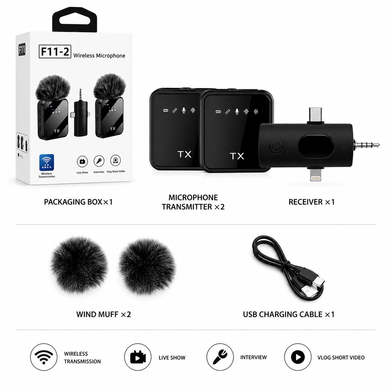 F11-2 Wireless Microphone image 3