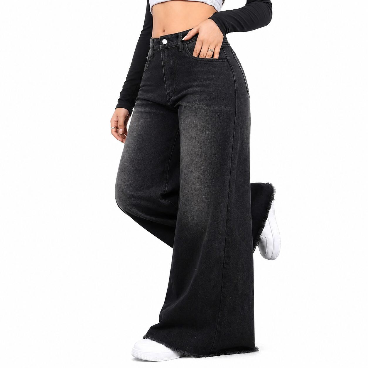 High-Waist Wide Leg Jeans – Modern Street Fit image 4