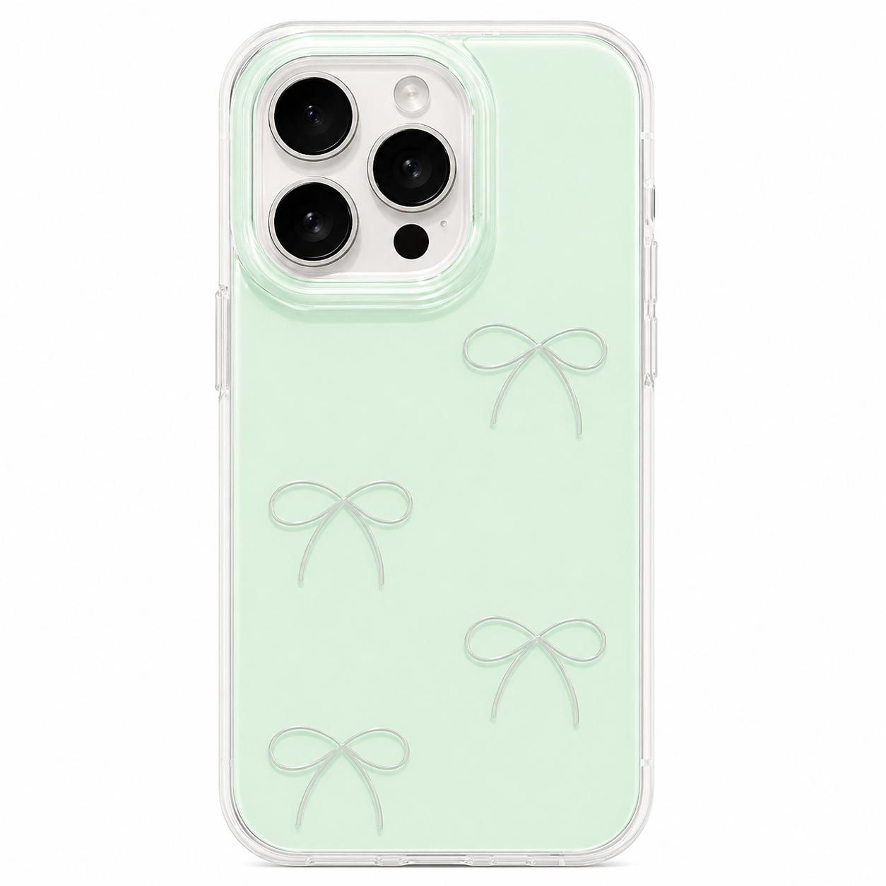 Bow Clear iPhone Case  Premium Aesthetic Cover image 3