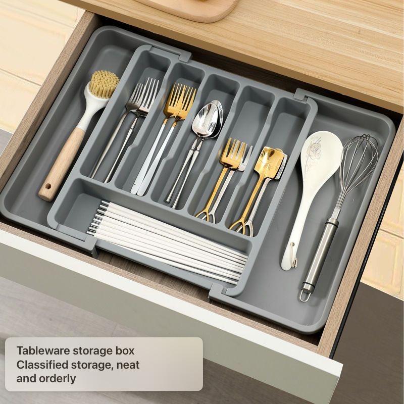 Expandable Cutlery & Kitchen Organizer Tray image 2