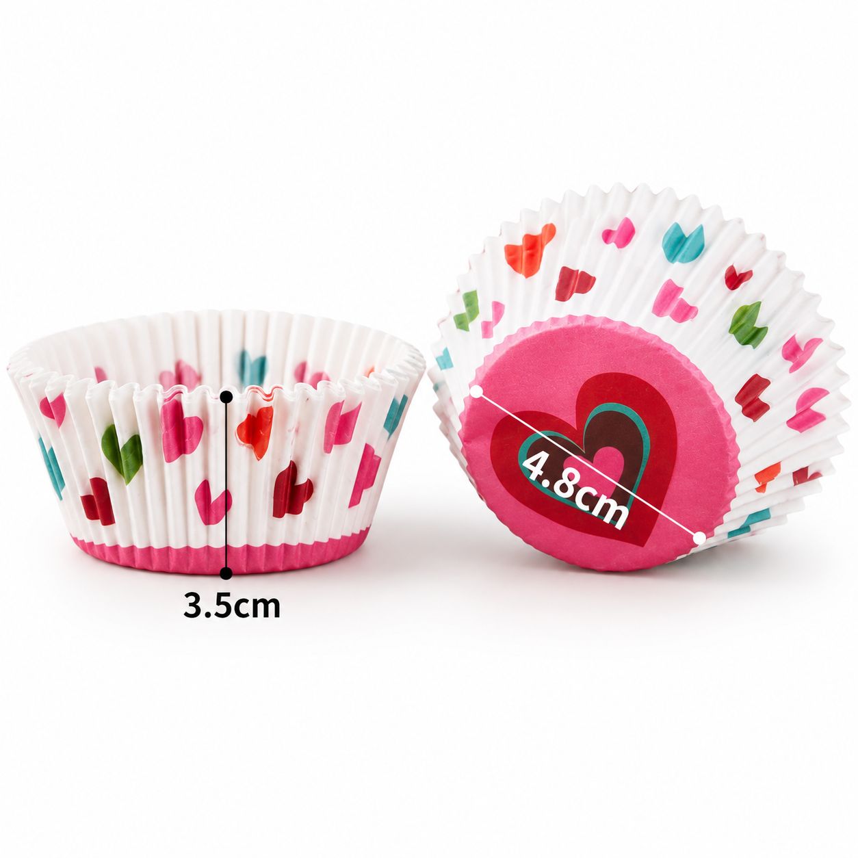 100pcs Printed Cupcake Paper Liners (4.8cm x 3.5cm) image 2