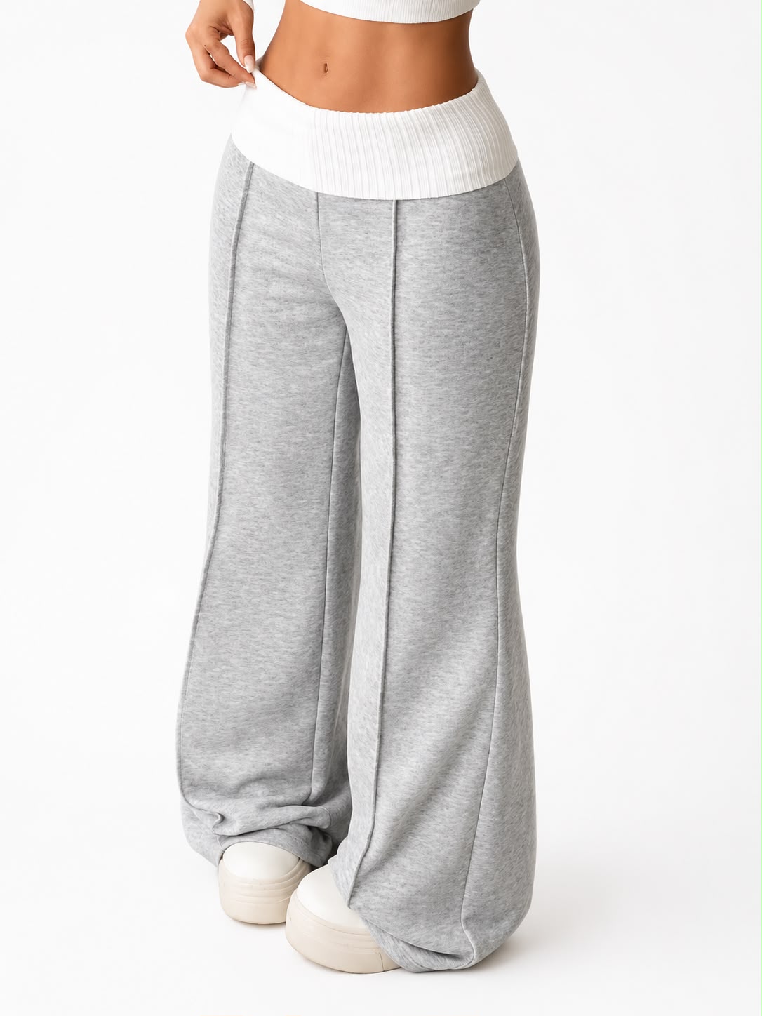 Women High Waist Wide Leg Lounge Pants image 2