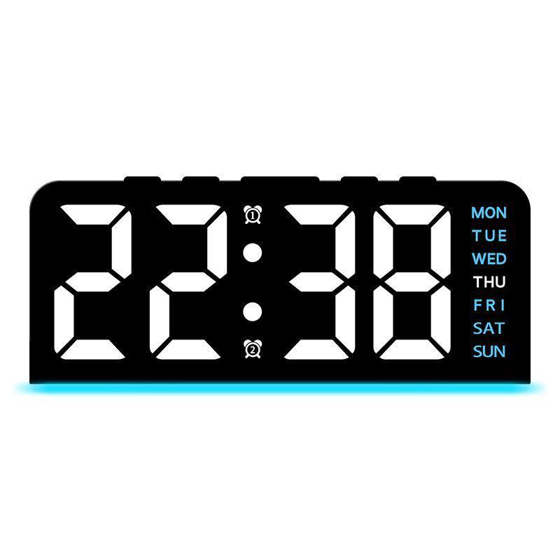 LED Digital Alarm Clock  Large Display with RGB Light image 3