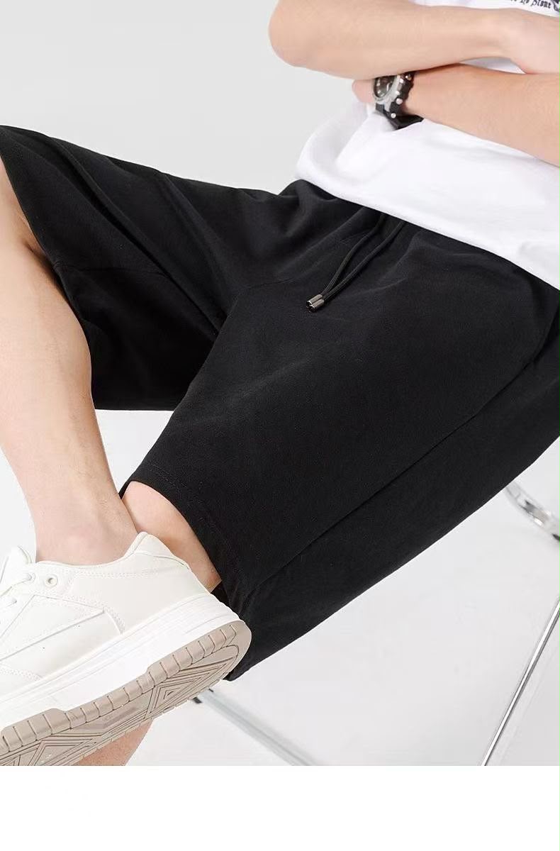 Men’s Premium Casual Shorts ( PACK OF 2 GREY AND BLACK ) image 3