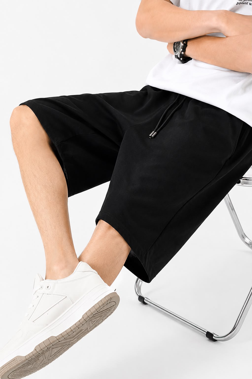Men’s Premium Casual Shorts ( PACK OF 2 GREY AND BLACK ) image 7