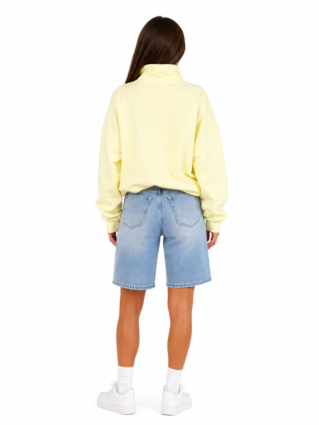 Women’s Oversized Half-Zip Sweatshirt image 3