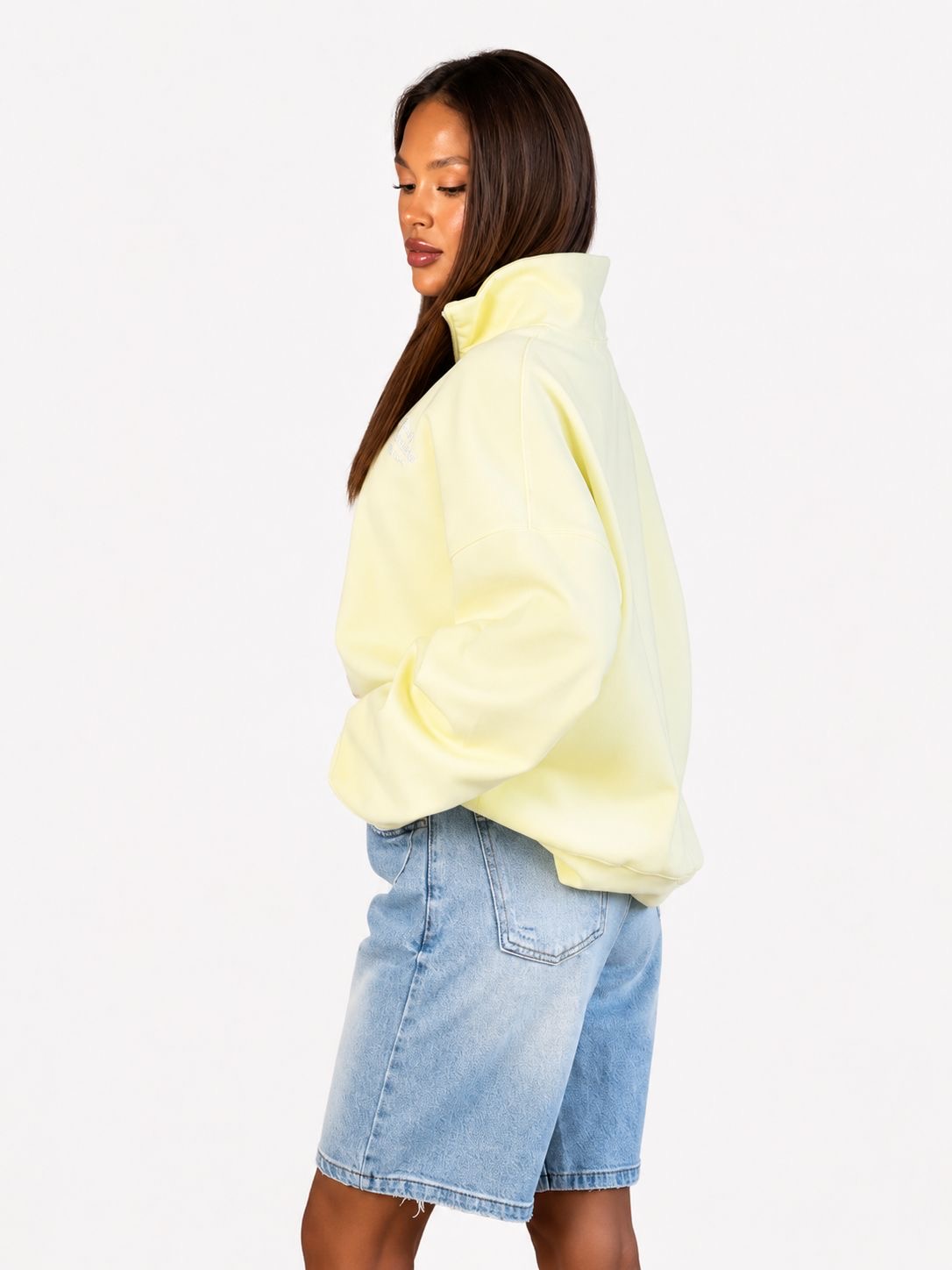 Women’s Oversized Half-Zip Sweatshirt image 4