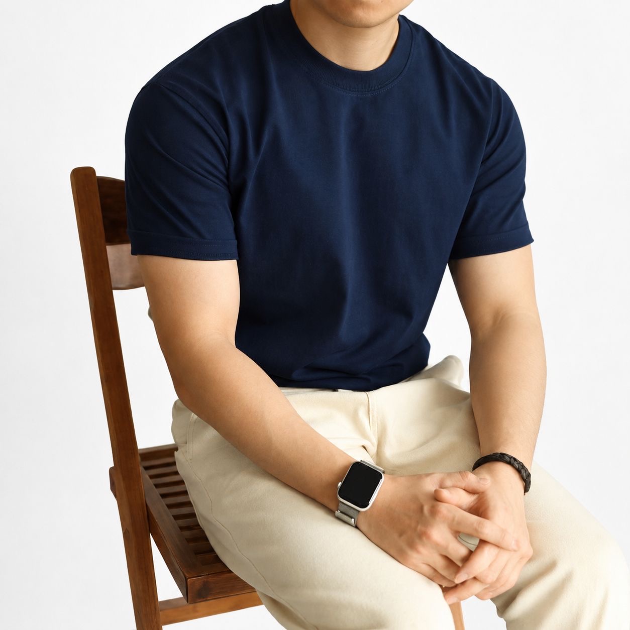 Premium Men’s Heavyweight Crew Neck T-Shirt image 3