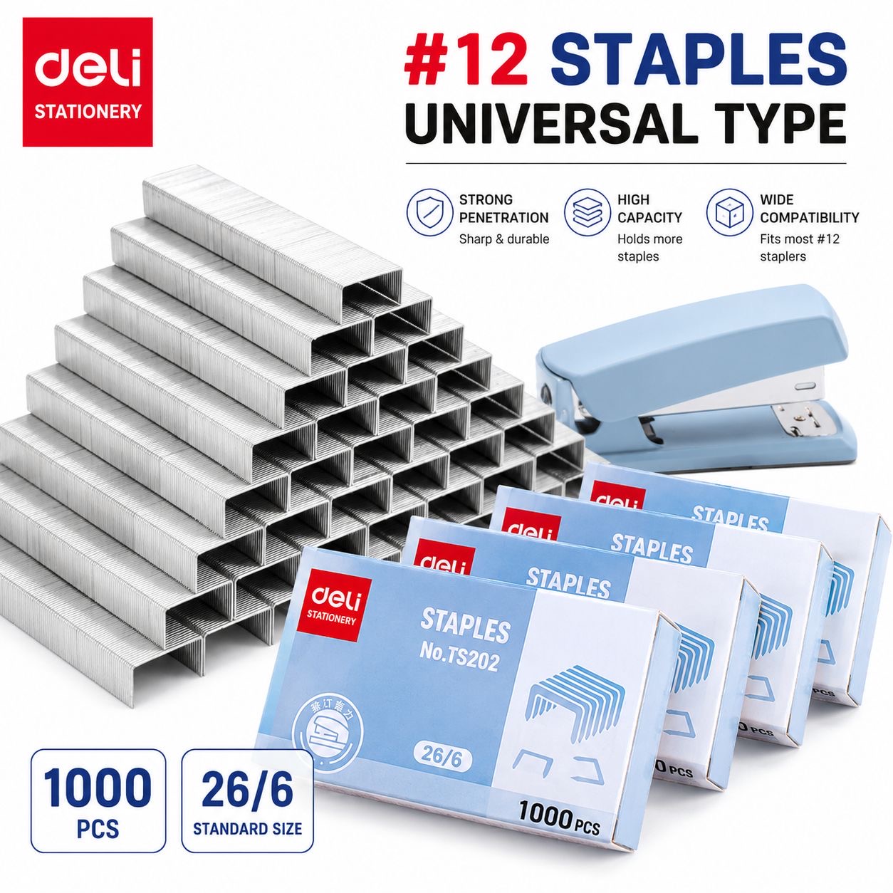 26/6 Staples – 1,000 Pieces image 2