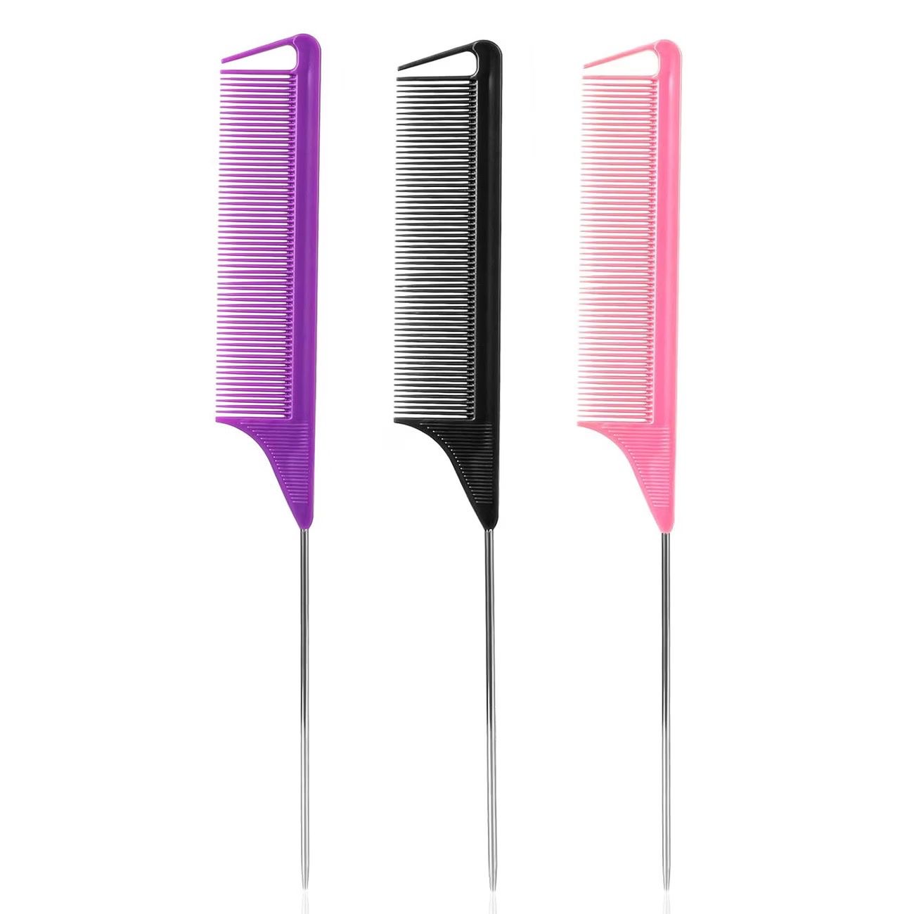 3 pack Rat Tail Hair Comb image 2