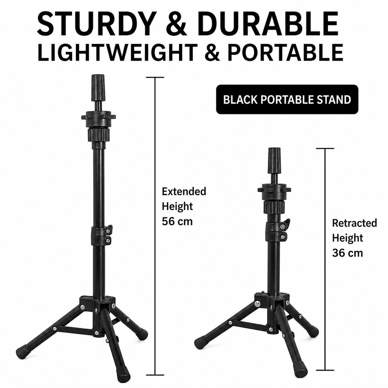 Adjustable Wig Stand Tripod image 3
