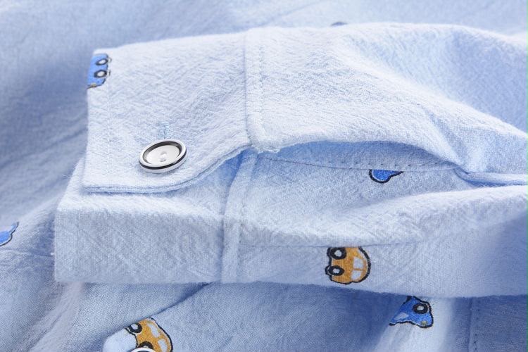 Boys 2-Piece Cartoon Car Denim Outfit Set – Long Sleeve Shirt & Jeans image 7