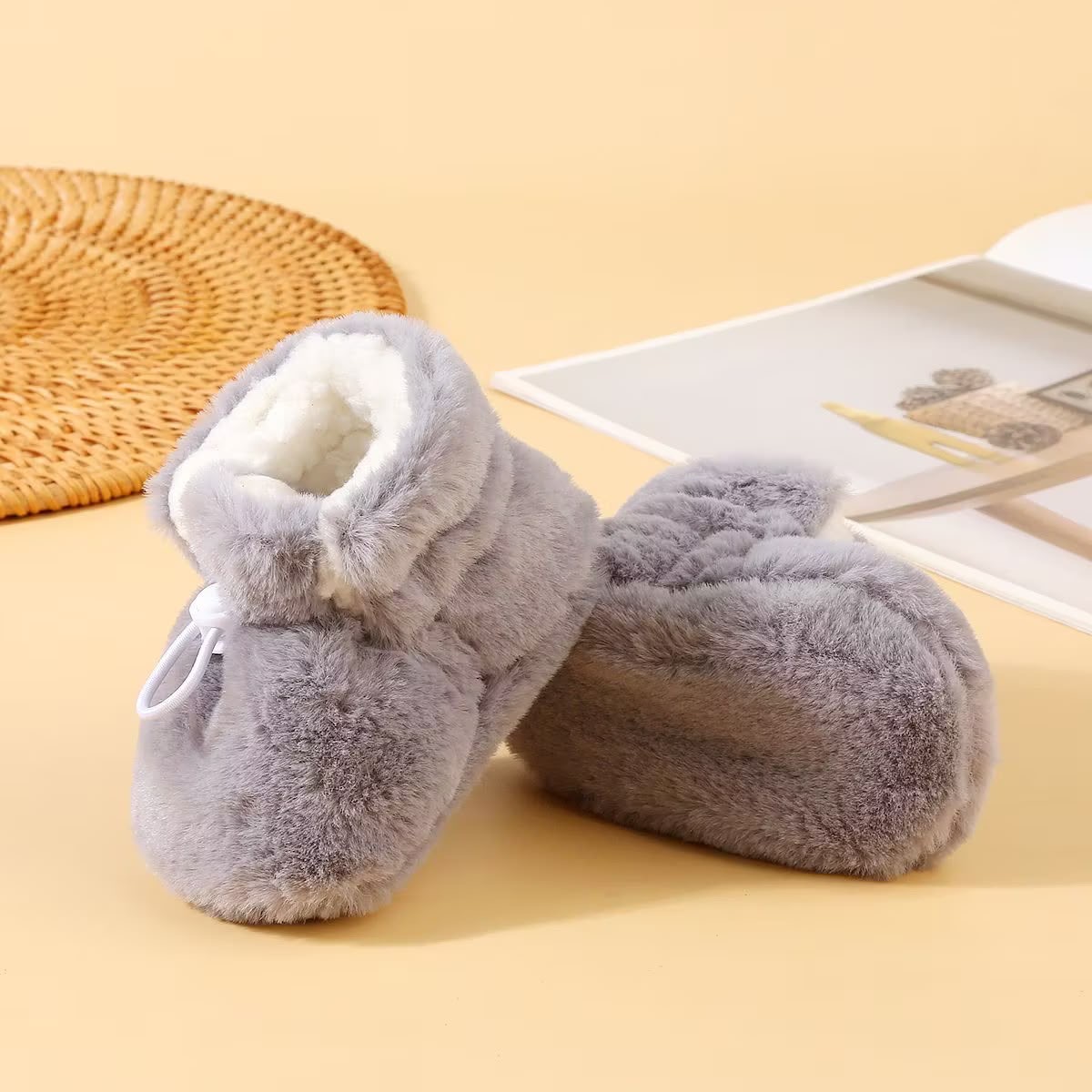 Baby Plush Winter Booties – Warm Fleece Soft Sole Pre-Walker Shoes image 4