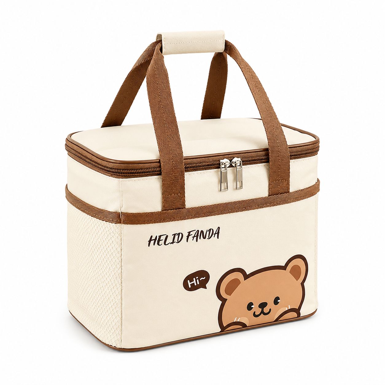 Cute Insulated Lunch Bag  Portable Food Cooler Tote
