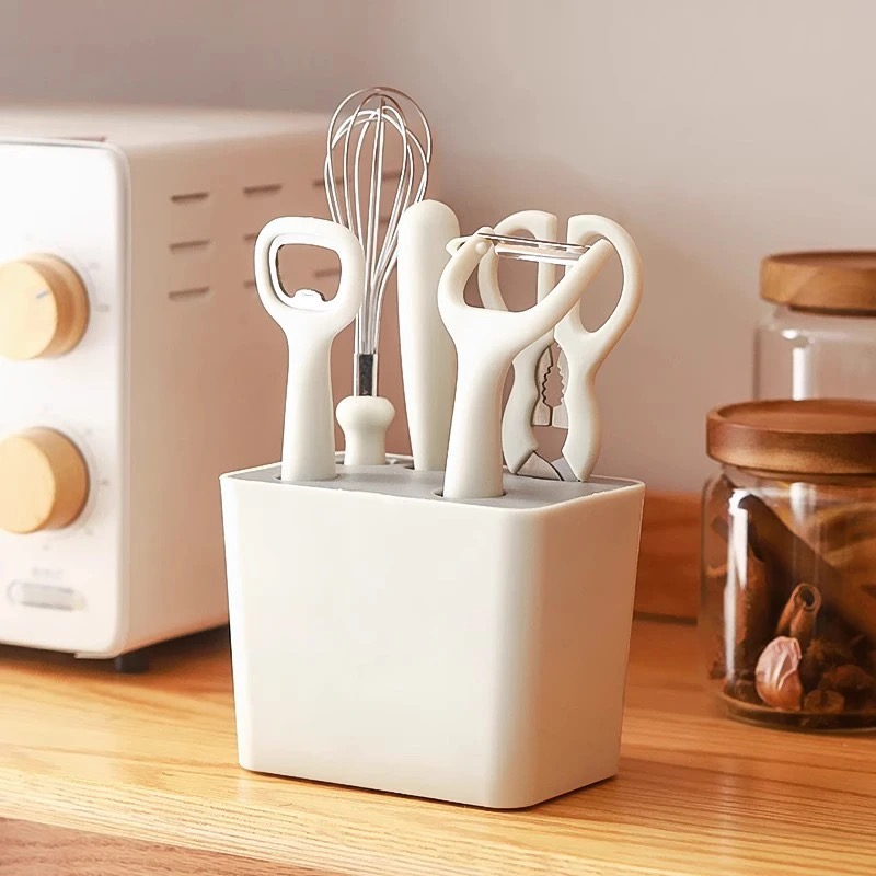6-Piece Kitchen Tool Set with Holder