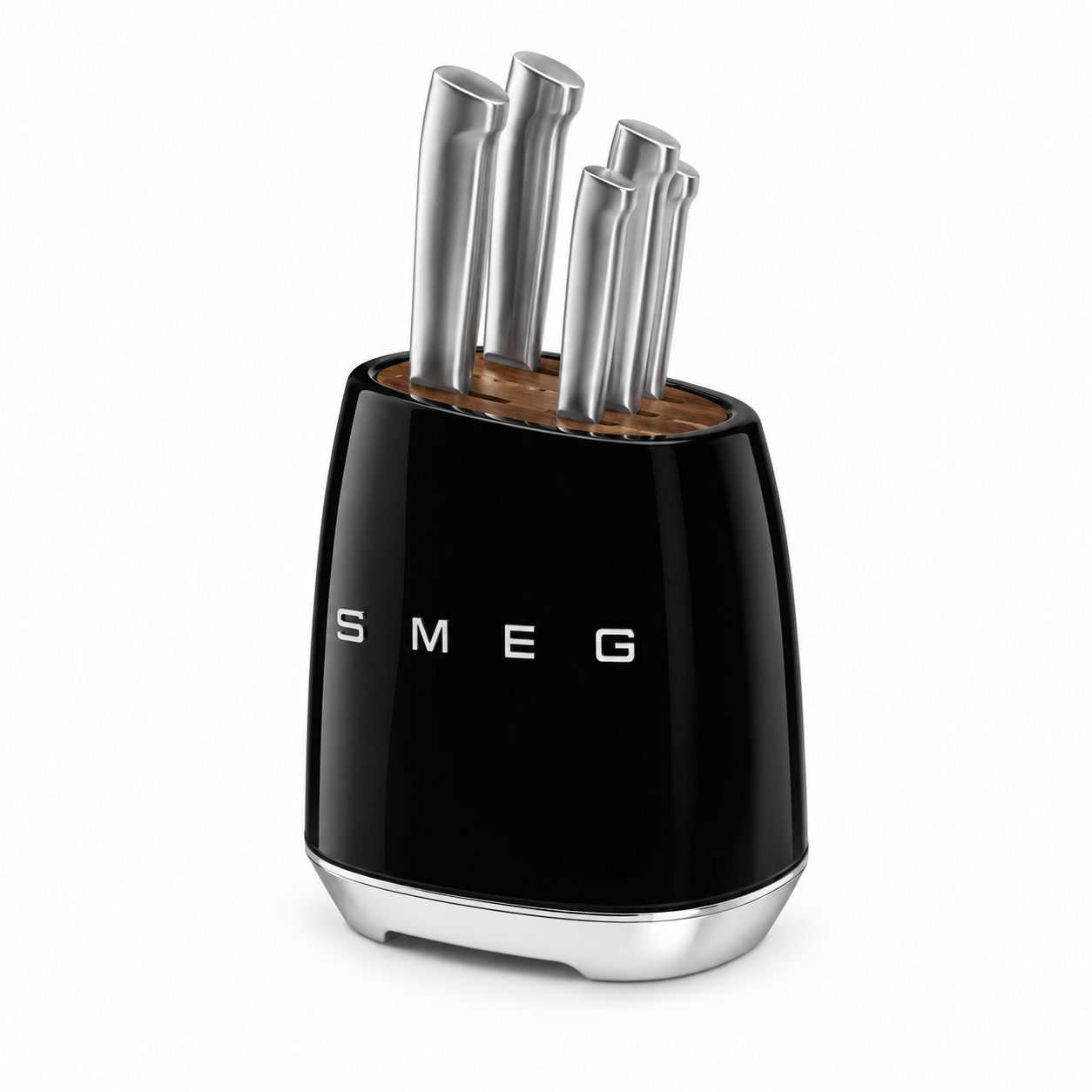 Smeg 50's Style Knife Block Set - Black