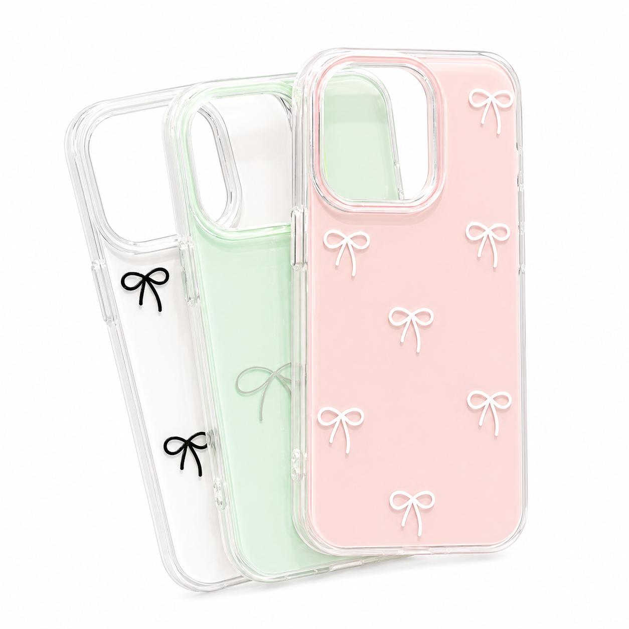 Bow Clear iPhone Case  Premium Aesthetic Cover