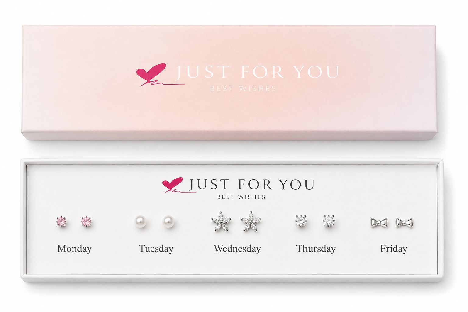 5-Pair Stud Earrings Gift Set