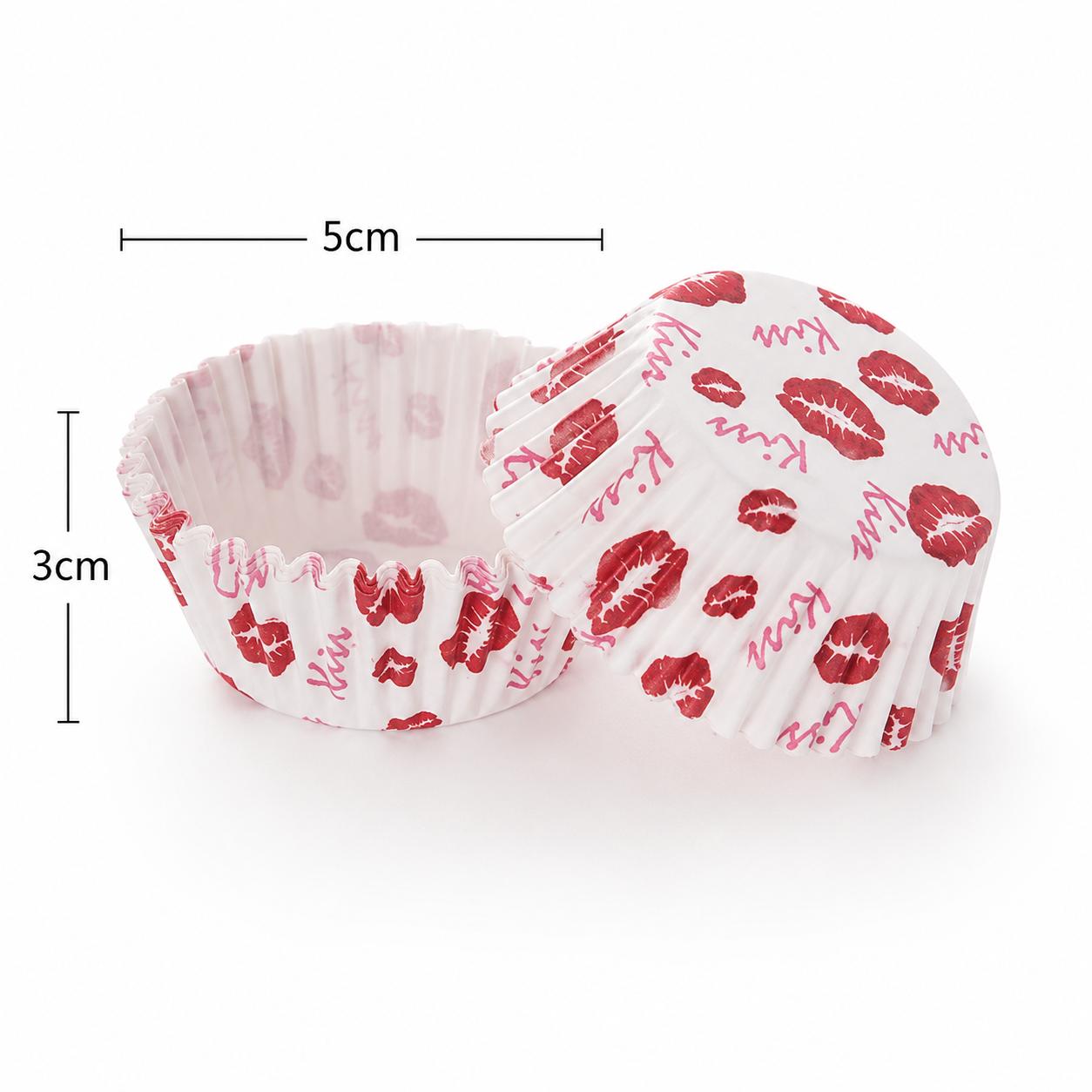 100pcs Printed Cupcake Paper Liners (5cm x 3cm)