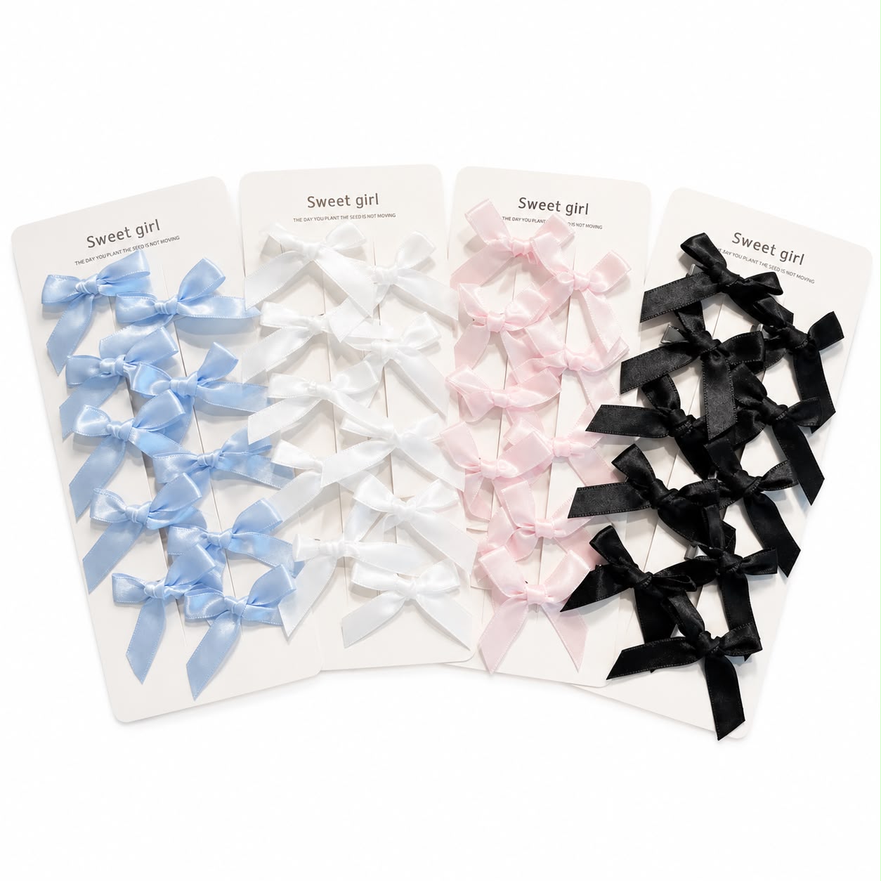 40 Piece Satin Bow Hair Clip Collection