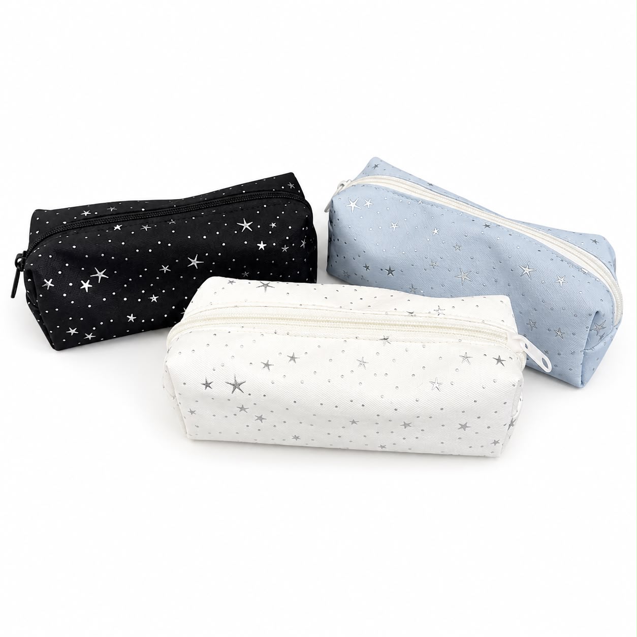 Star Print Pencil Case ( PACK OF 3 )