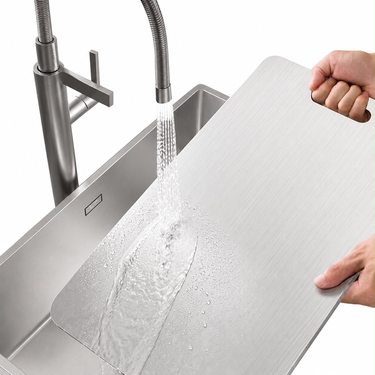 Stainless Steel Cutting Board – Double-Sided Chopping Board image 2