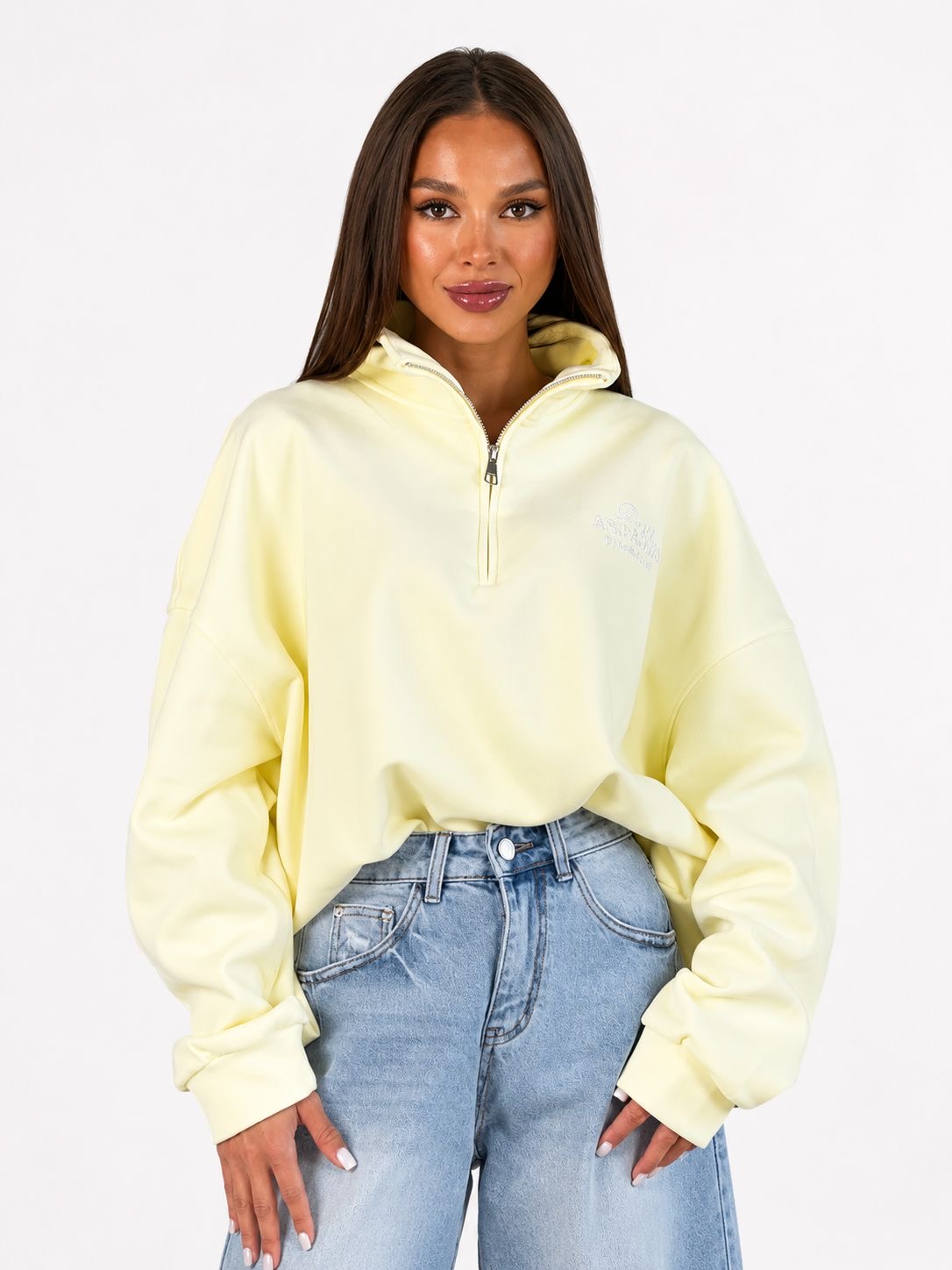 Women’s Oversized Half-Zip Sweatshirt
