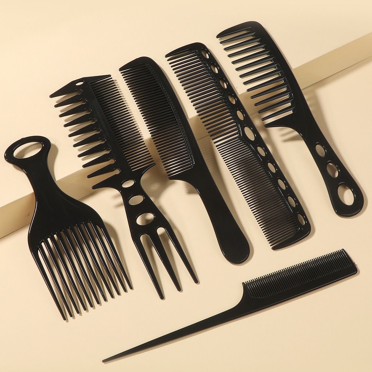 6-Piece Professional Hair Comb Set