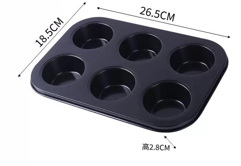 Non-Stick Muffin Baking Tray – 6 Cup / 12 Cup image 2