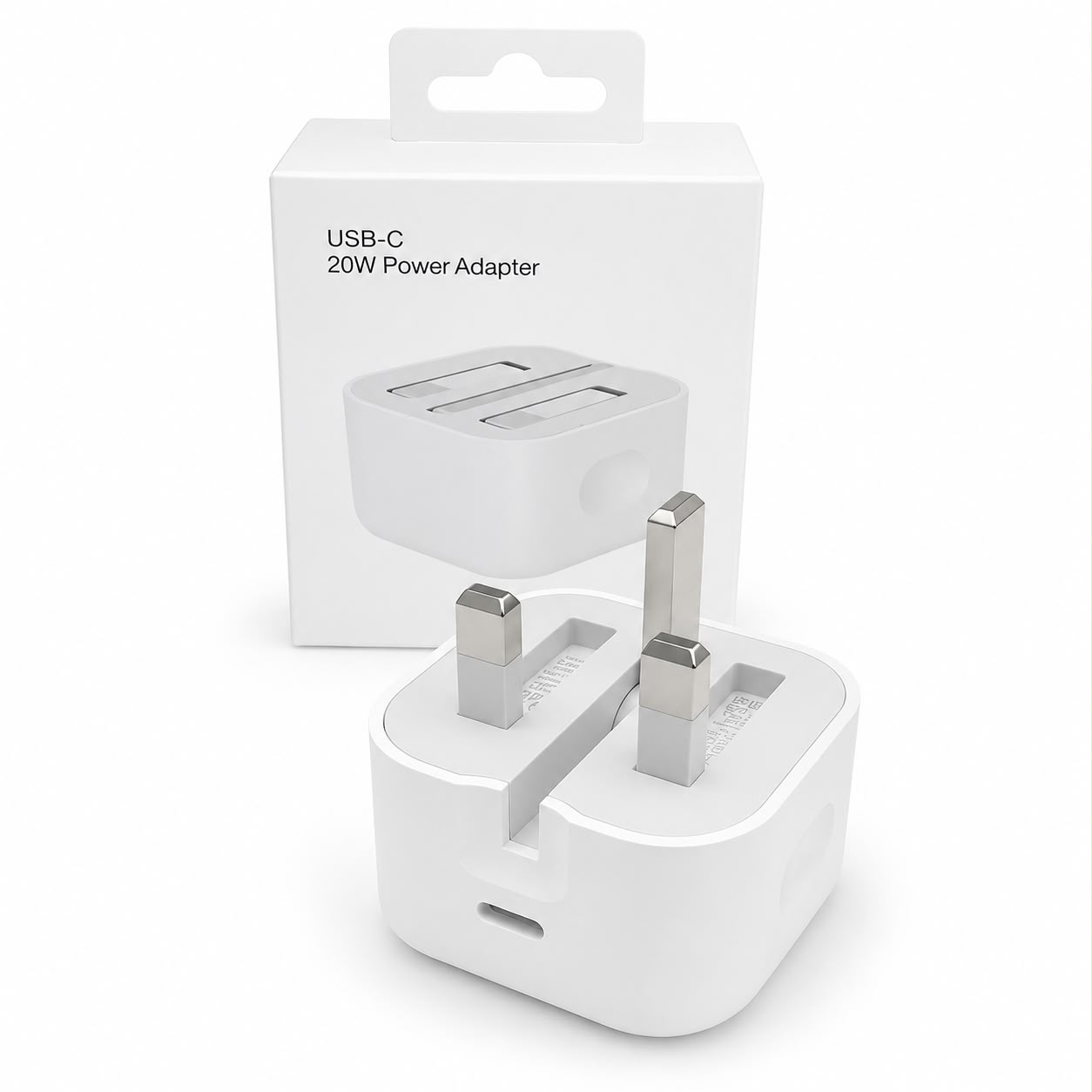 20W USB-C Fast Charger UK Plug (Power Adapter Only)