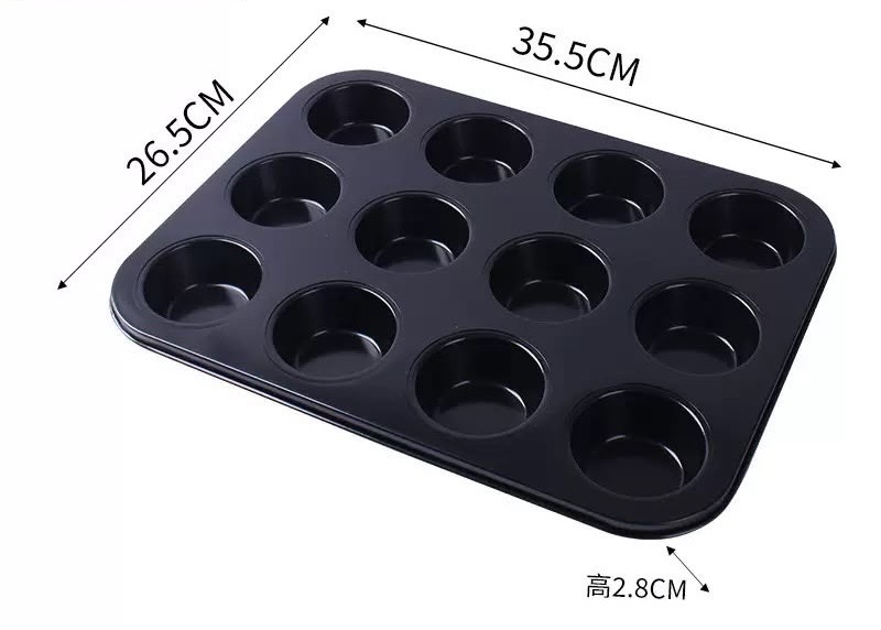 Non-Stick Muffin Baking Tray – 6 Cup / 12 Cup