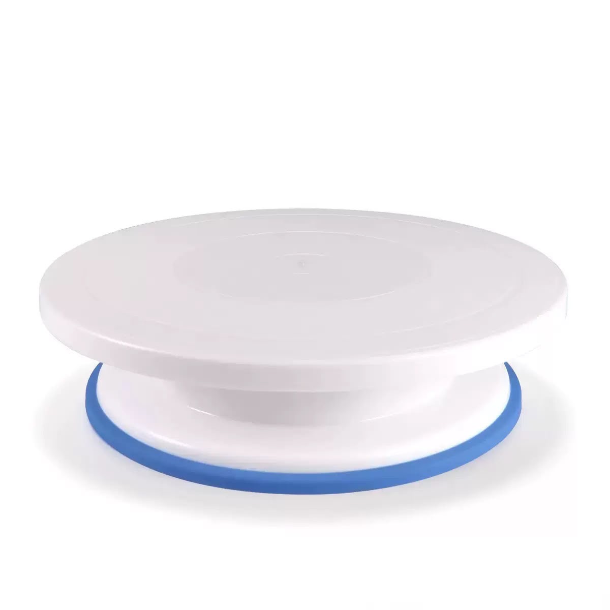27.5cm 360° Rotating Cake Decorating Turntable Stand – White with Non-Slip Base
