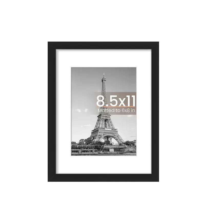 A4 Photo Frame – Black, White & Natural Wood