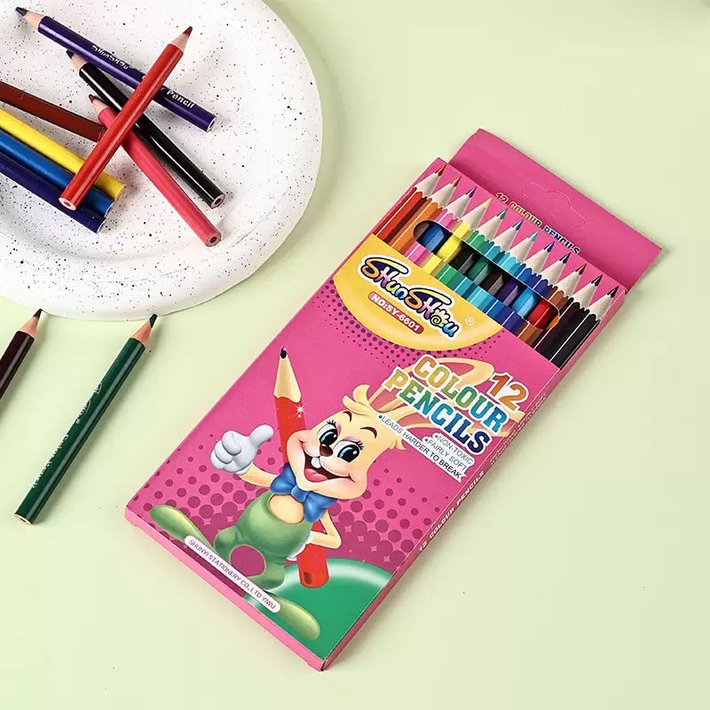12 Colour Pencils 7inch