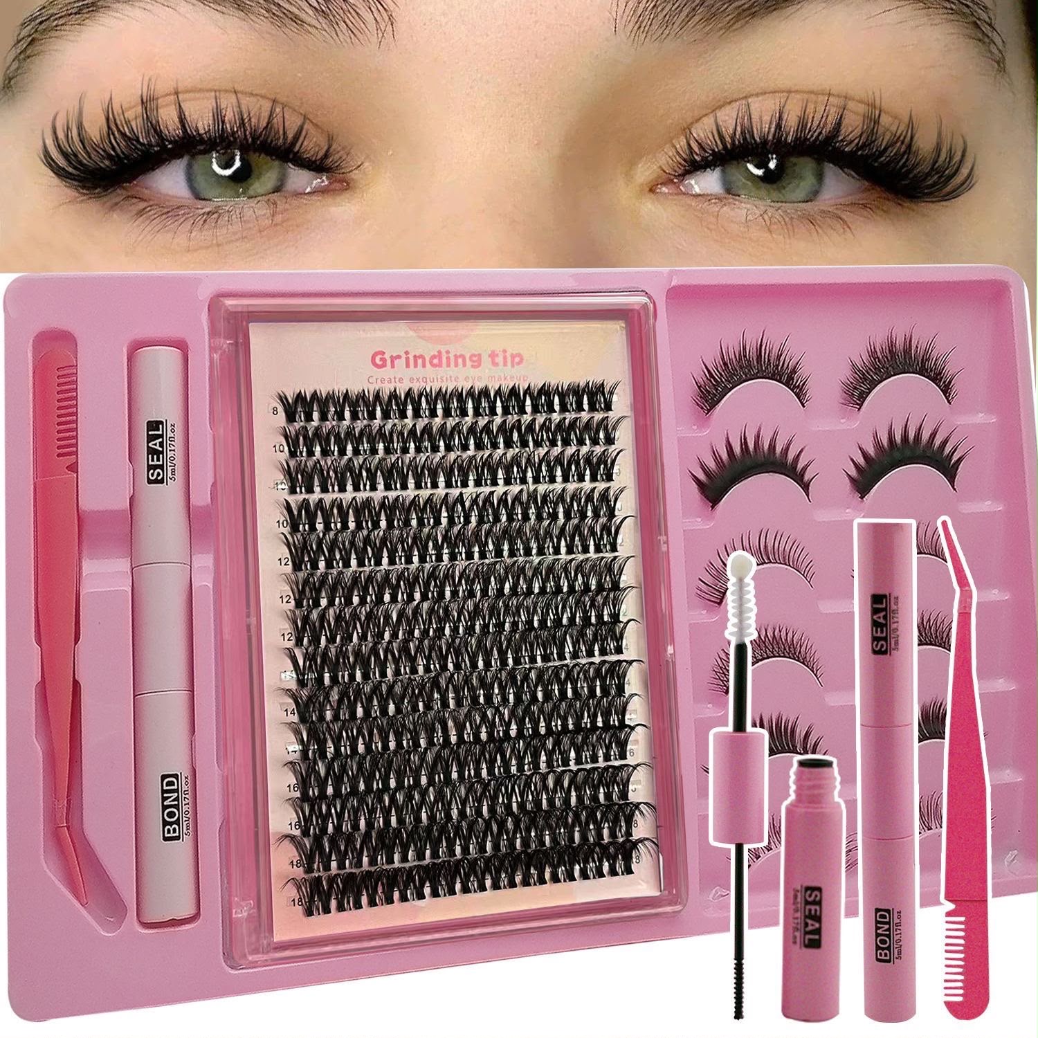 Eyelash Cluster & False Lash Kit – 280 Piece Set