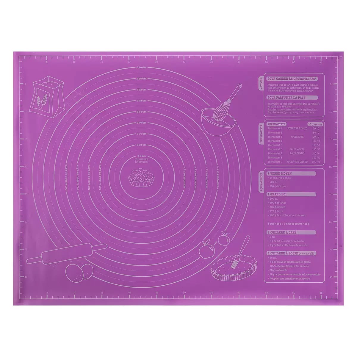 Large Non-Slip Baking & Kneading Mat – 60 × 45 cm image 3