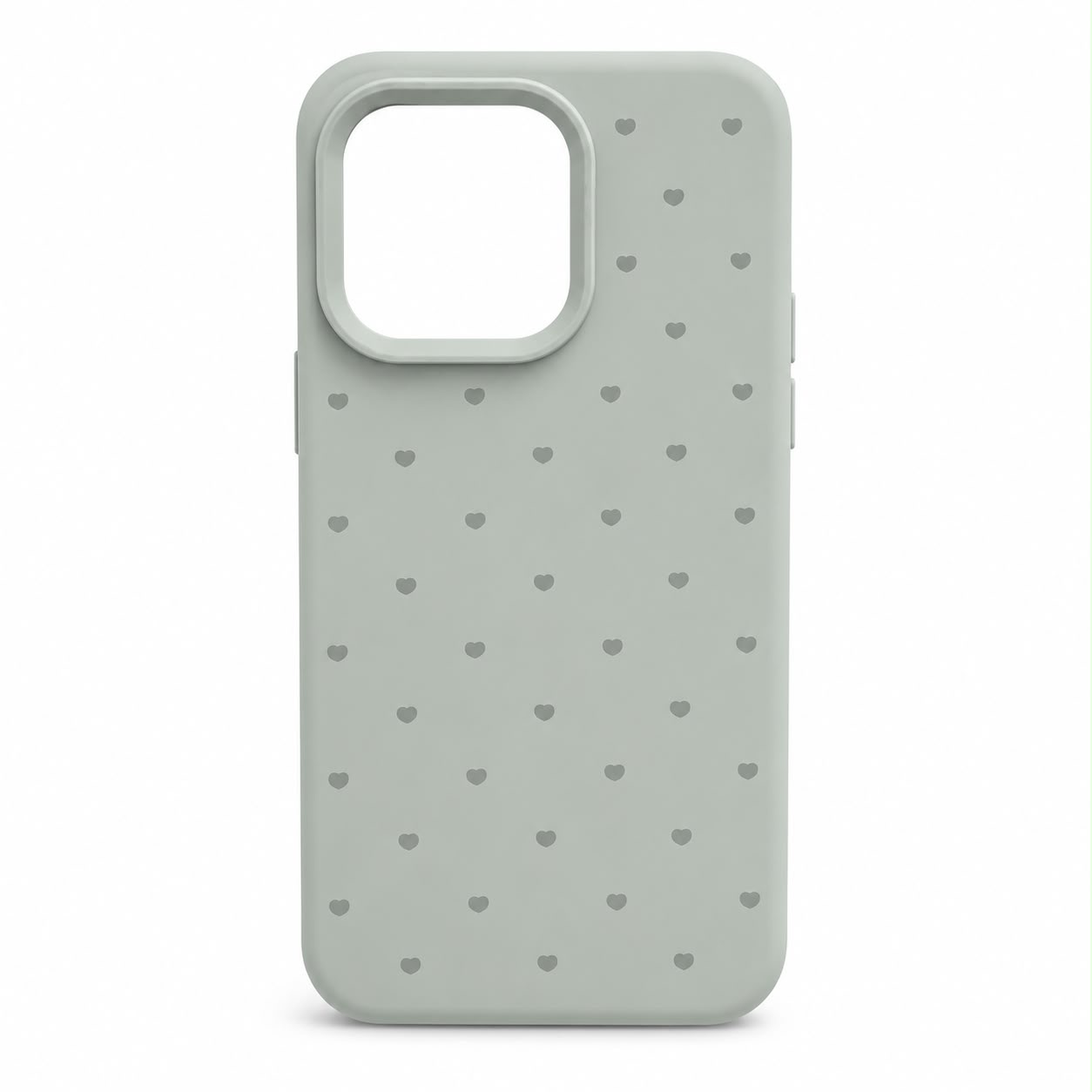 Cute Heart Pattern Silicone iPhone Case image 2