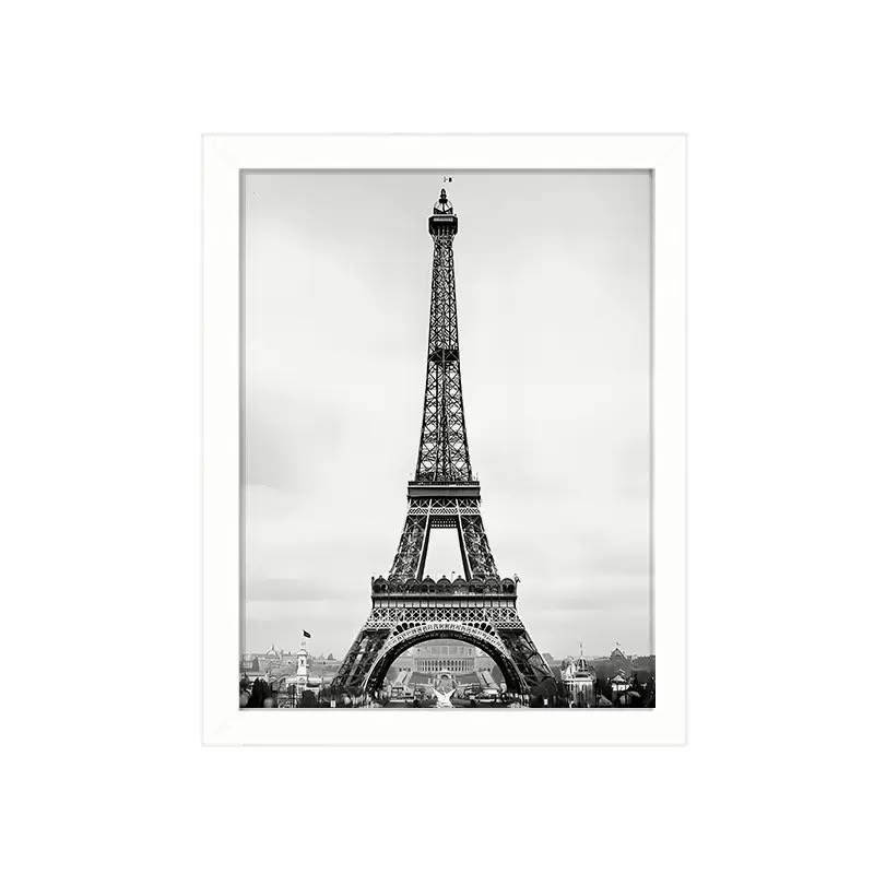 A4 Photo Frame – Black, White & Natural Wood image 3