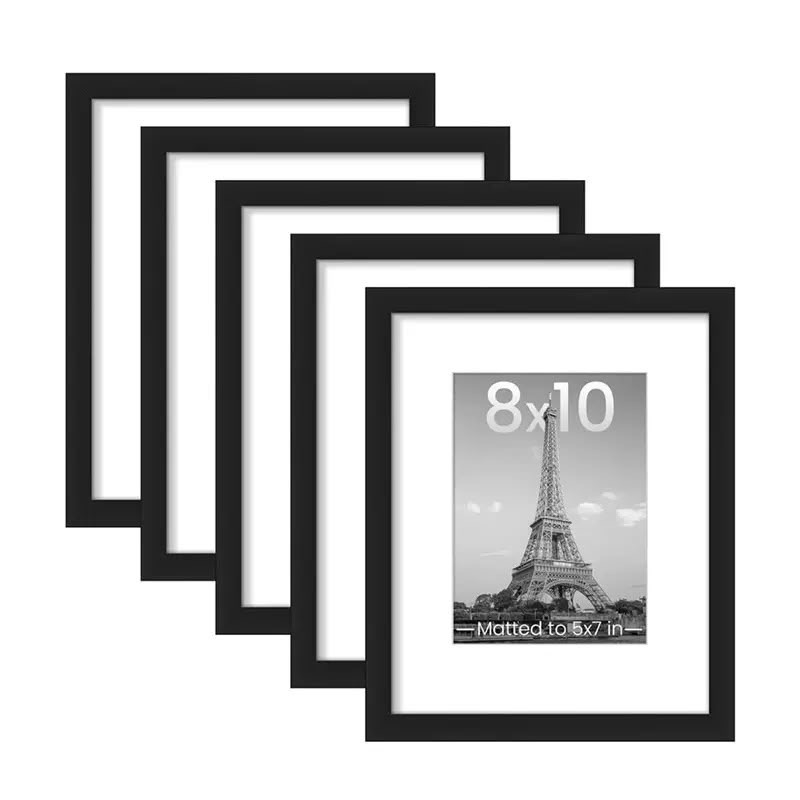 A4 Photo Frame – Black, White & Natural Wood image 6