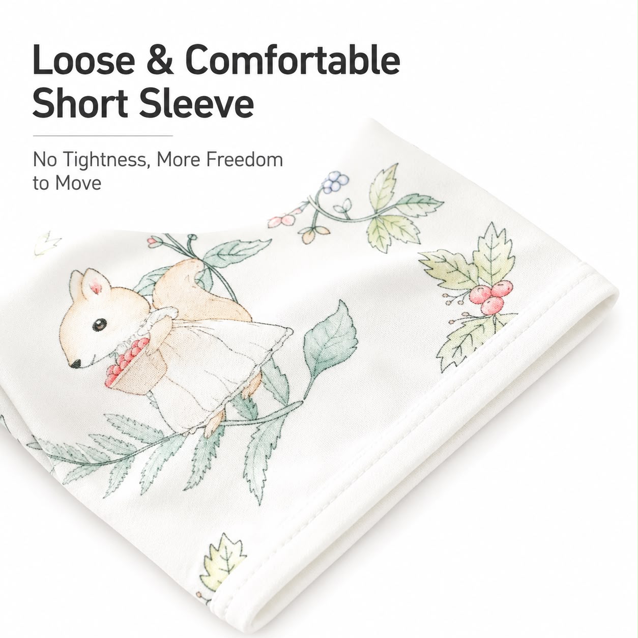 100% Cotton Baby Short Sleeve Romper – Harvest Season Print image 4