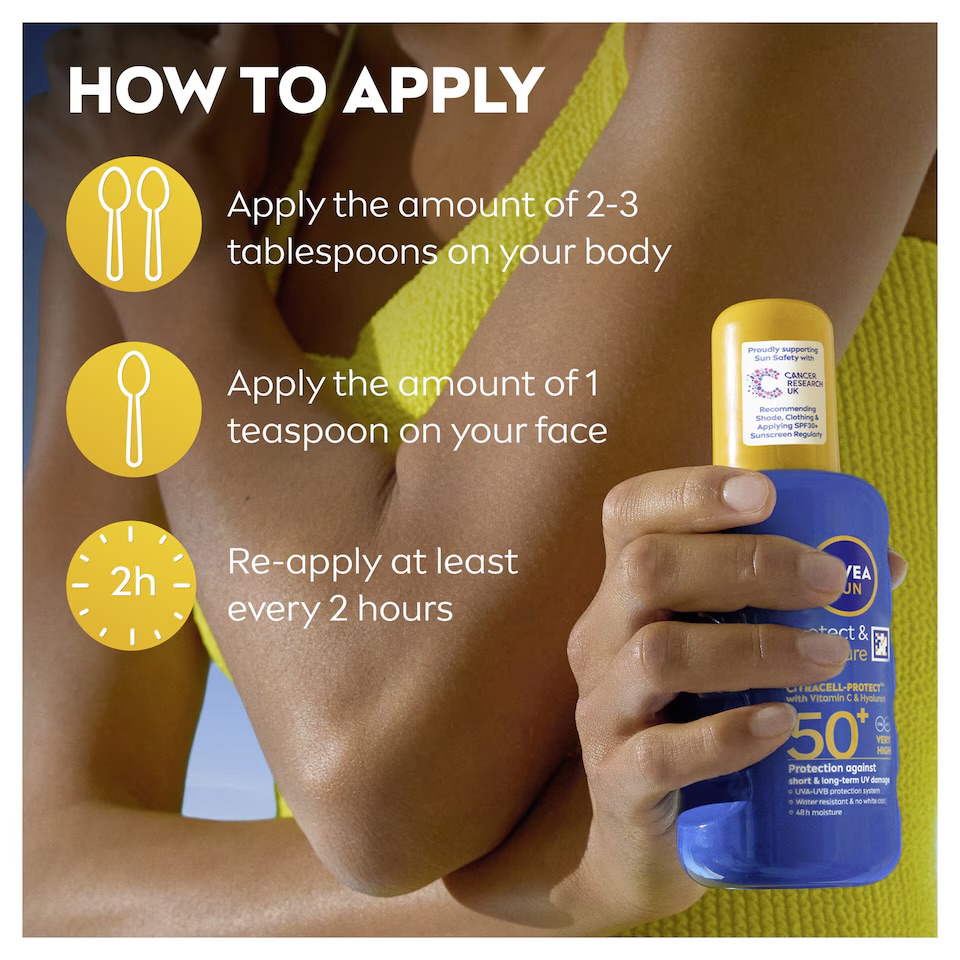 NIVEA SUN Protect & Moisture Sun Lotion SPF50+ 200ml image 3