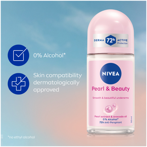 Nivea Anti-Perspirant Roll-On Pearl & Beauty 50ml image 2