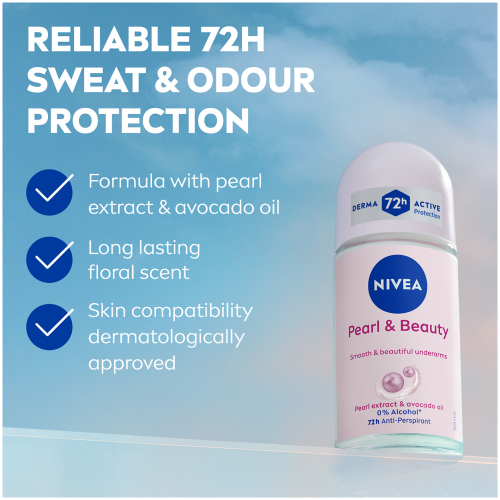 Nivea Anti-Perspirant Roll-On Pearl & Beauty 50ml image 3